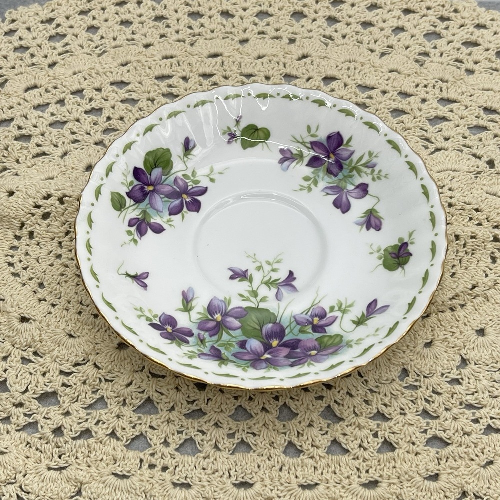 Royal Albert Flower Of The Month February Violets Saucer Plate Replacement